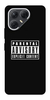 Чехол на TECNO Pova 7 Parental Advisory Label фото 1 из 1