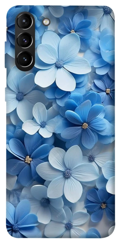 Чехол на Samsung Galaxy S21+ Синие цветы фото 1 из 1