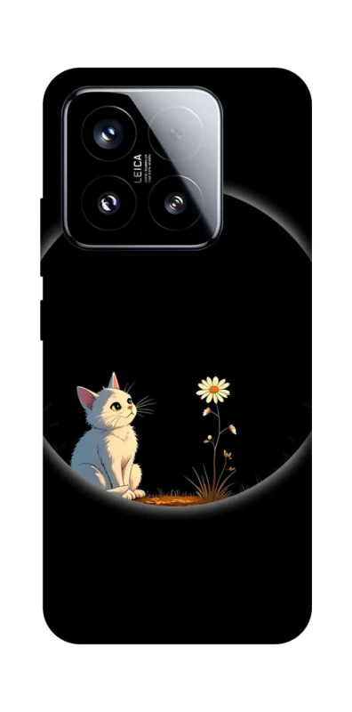 Чохол на Xiaomi 15 Cat and flower фото 1 з 1