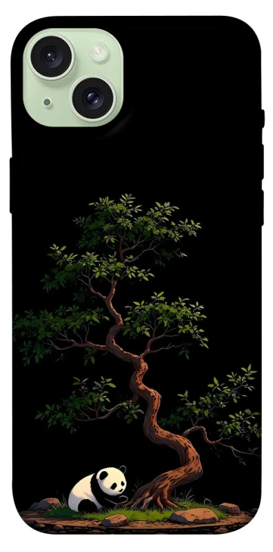 Чехол на Apple iPhone 15 Plus (6.7") Panda and tree фото 1 из 1