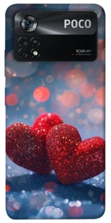 Чехол на Xiaomi Poco X4 Pro 5G Red hearts фото 1 из 1