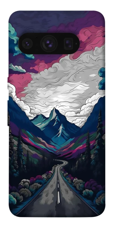 Чехол на Google Pixel 8 Pro Нарисованные горы фото 1 из 1