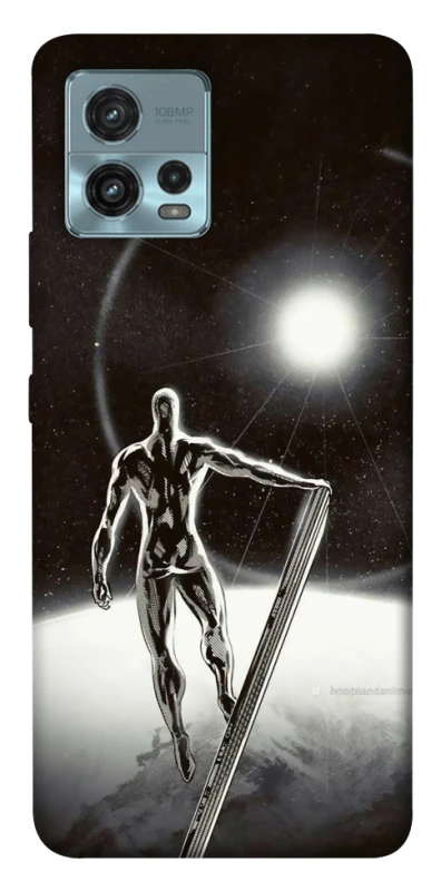 Чохол на Motorola Moto G72 Срібний серфер фото 1 з 1