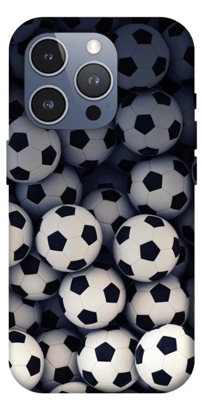 Чехол на Apple iPhone 16 Pro Max Футбольные мячи фото 1 из 1