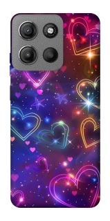 Чохол на Motorola Moto G15 4G Drawn hearts фото 1 з 1