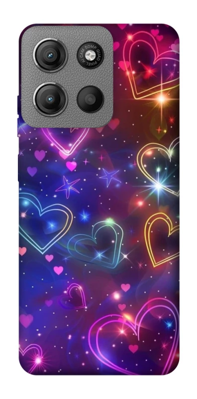 Чохол на Motorola Moto G15 Power Drawn hearts фото 1 з 1