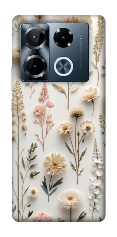 Чохол на Infinix Note 40 Pro 4G Floral design ver.1 фото 1 з 1