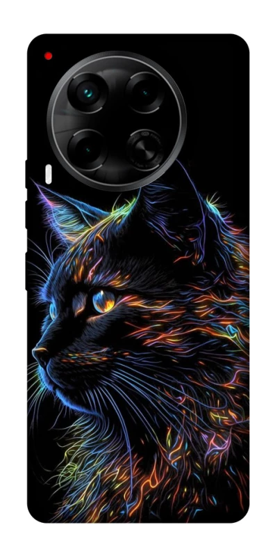 Чехол на TECNO Camon 30 (CL6) Черный кот фото 1 из 1