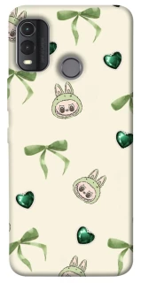 Чохол на Nokia G11 Plus Labubu Green Heart фото 1 з 1