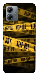 Чехол на Motorola Moto G14 keep out фото 1 из 1