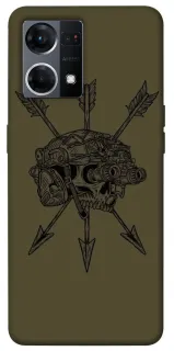 Чехол на Oppo Reno 7 4G Mil skull фото 1 из 1