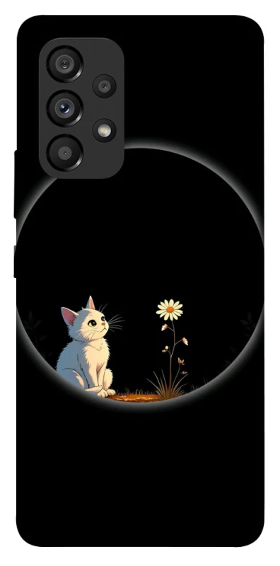 Чохол на Samsung Galaxy A53 5G Cat and flower фото 1 з 1