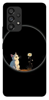 Чехол на Samsung Galaxy A53 5G Cat and flower фото 1 из 1