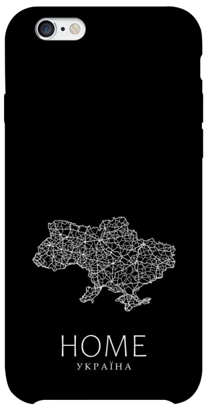 Чехол на Apple iPhone 6/6s (4.7") Ukraine black map фото 1 из 1