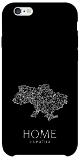 Чохол на Apple iPhone 6/6s (4.7") Ukraine black map фото 1 з 1