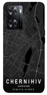 Чохол на Oppo A57s Chernihiv map фото 1 з 1