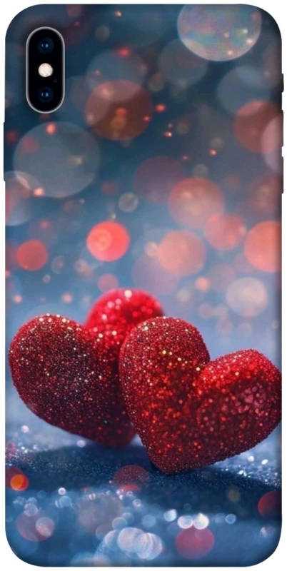Чехол на Apple iPhone X (5.8") Red hearts фото 1 из 1