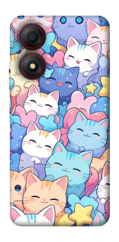 Чохол на ZTE Blade A34 4G Funny Kittens ver.3 фото 1 з 1