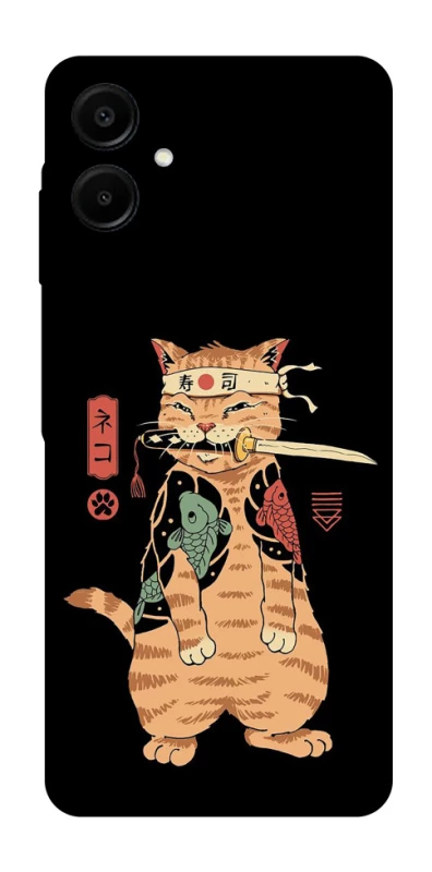 Чохол на Samsung Galaxy A07 Кіт-самурай фото 1 з 1