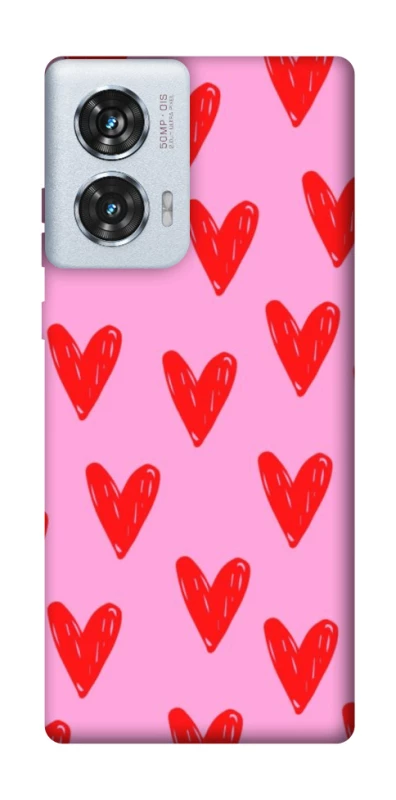 Чохол на Motorola Edge 50 Fusion Red hearts 2 фото 1 з 1