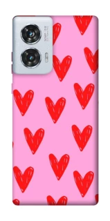 Чехол на Motorola Edge 50 Fusion Red hearts 2 фото 1 из 1
