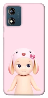 Чехол на Motorola Moto E13 Pink Ribbon Hop фото 1 из 1