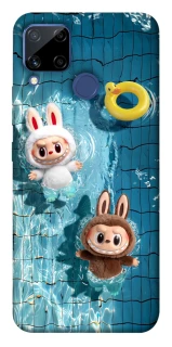 Чохол на Realme C15 Labubu in the pool фото 1 з 1
