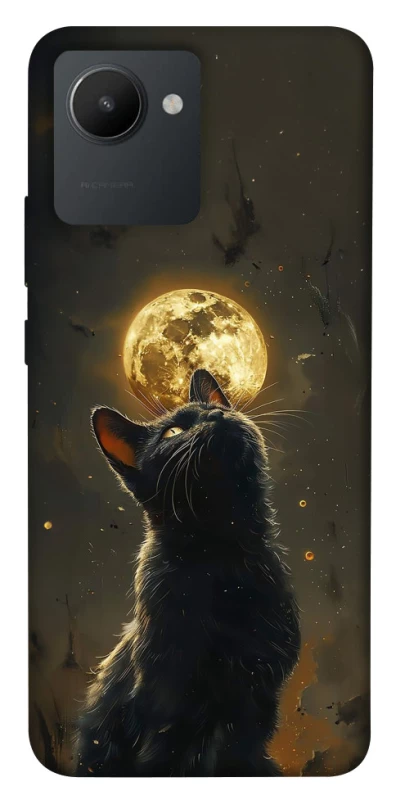 Чехол на Realme C30 Кот под луной v2 фото 1 из 1