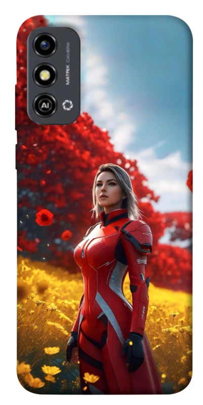Чохол на ZTE Blade A53 Cyber space girl ver.5 фото 1 з 1