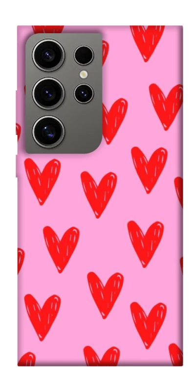 Чохол на Samsung Galaxy S24 Ultra Red hearts 2 фото 1 з 1