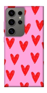 Чехол на Samsung Galaxy S24 Ultra Red hearts 2 фото 1 из 1