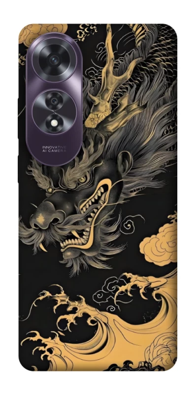 Чохол на Oppo A60 gold dragon фото 1 з 1