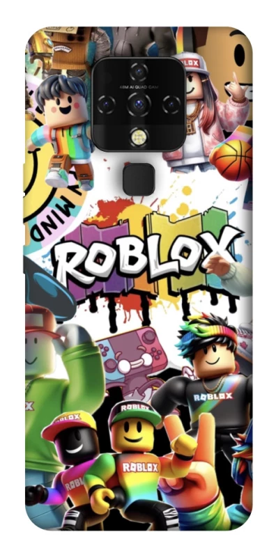 Чохол на TECNO Camon 16 SE Roblox Characters Collage фото 1 з 1