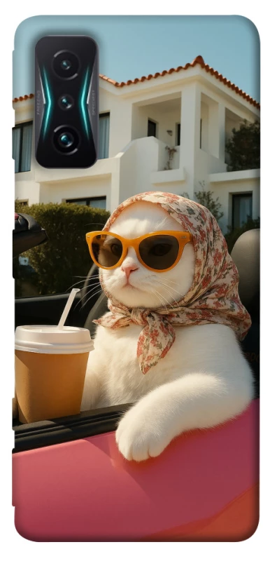 Чохол на Xiaomi Redmi K50 Gaming Stylish Cat Cruise фото 1 з 1