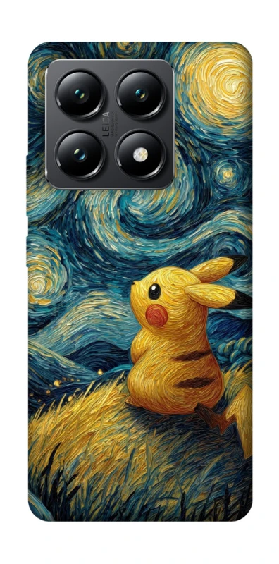 Чохол на Xiaomi 14T Pikachu and Van Gogh фото 1 з 1