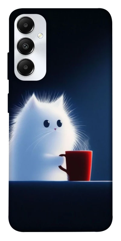 Чохол на Samsung Galaxy A05s Чохол кіт з кавою фото 1 з 1
