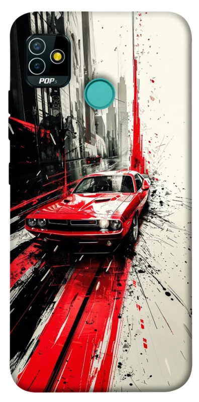 Чехол на TECNO POP 5 Painted Mustang фото 1 из 1