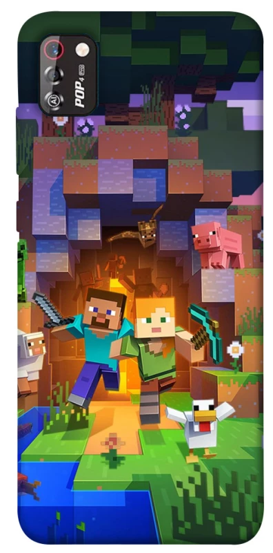 Чехол на TECNO POP 4 Pro Minecraft game фото 1 из 1