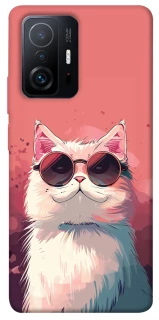 Чехол на Xiaomi 11T / 11T Pro Сat with glasses фото 1 из 1