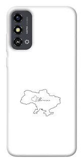 Чохол на ZTE Blade A53 Ukraine map фото 1 з 1