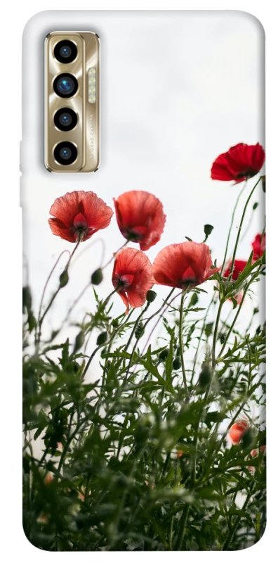 Чехол на TECNO Camon 17P Поле маков фото 1 из 1