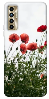 Чехол на TECNO Camon 17P Поле маков фото 1 из 1