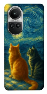 Чехол на Oppo Reno 10 Cats under the stars фото 1 из 1