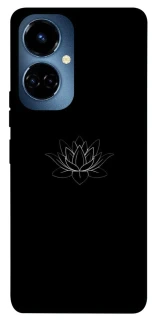 Чохол на TECNO Camon 19 Pro Black Lotus фото 1 Чохол на TECNO Camon 19 Pro Black Lotus фото 1 з 1
