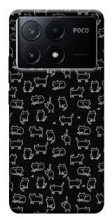 Чохол на Xiaomi Poco X6 Black Cats фото 1 з 1