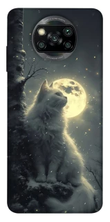 Чохол на Xiaomi Poco X3 NFC / Poco X3 Pro Кіт під місяцем фото 1 з 1