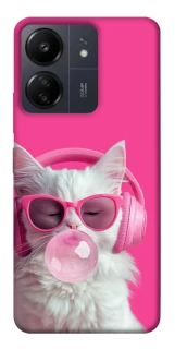 Чехол на Xiaomi Poco C65 Pink kitty фото 1 из 1