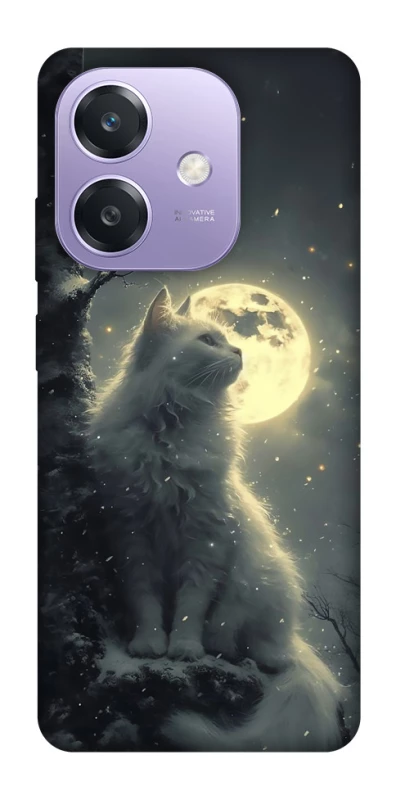 Чохол на Oppo A3 4G Кіт під місяцем фото 1 з 1