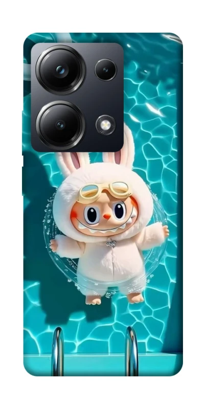 Чохол на Xiaomi Poco M6 Pro 4G Labubu in the pool ver.2 фото 1 з 1