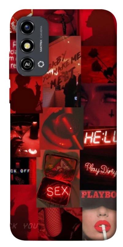 Чехол на ZTE Blade A53 Love collage ver.3 фото 1 из 1